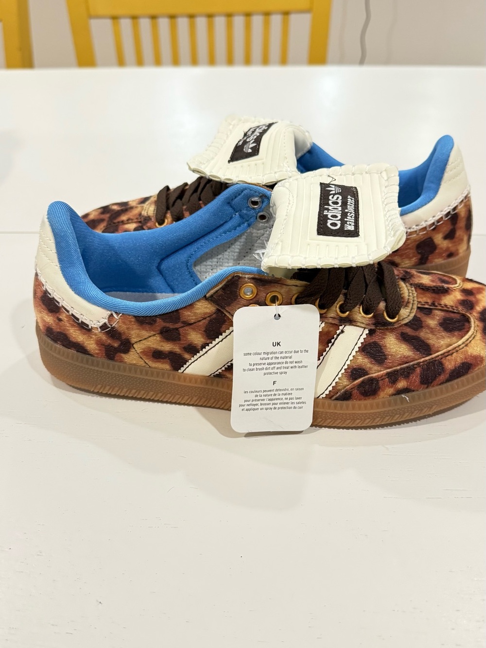 adidas Wales Bonner Leopard Pony Hair Print Sneakers Size 7.5 New No Box - Picture 6 of 8